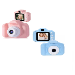 Oferta 2 Bucati x Aparat Foto Digital Pentru Copii, Roz si Albastru, Card Memorie miniSD inclus, Mic, compact și ușor de transportat!