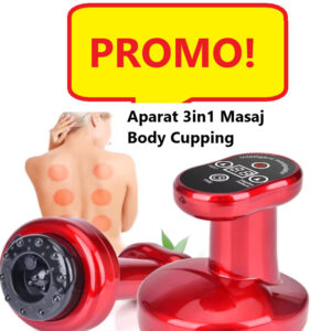 Aparat 3in1 Masaj Body Cupping, Tonifiere, Scraping Massager/Gua Sha, Indepartare celulita, Slabire, 0250ZD