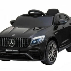 Masinuta electrica Mercedes-Benz GLC63 Neagra, cu telecomanda - 4 motoare de 12V, 2 viteze, Anvelope din cauciuc, 01100