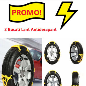 Oferta 2 Bucati x Cataramă dublă pentru anvelope de zăpadă pentru mașină Lanțuri antiderapante reglabile, 0140