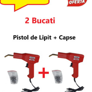 Oferta 2 Bucati x Pistol Profesional Pentru lipit/sudat plastic + Cadou 2 Seturi Capse