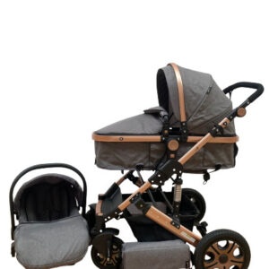 Carucior 3 In 1, Scoica, Landou si Sport, Reversibil Si Cu Suspensii T3, Gri, 07500BBY