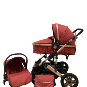 Carucior 3 In 1, Scoica, Landou si Sport, Reversibil Si Cu Suspensii T3, Rosu, 07500BBY