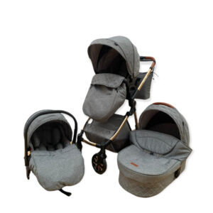 Carucior 3 In 1, Scoica, Landou si Sport, Reversibil Si Cu Suspensii T6, Gri, 010200BBY