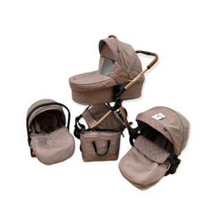 Carucior 3 In 1, Scoica, Landou si Sport, Reversibil Si Cu Suspensii T6, Crem, 010200BBY