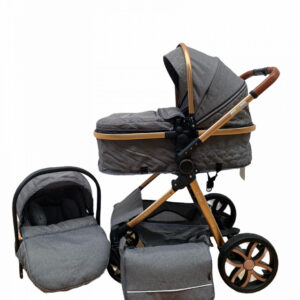 Carucior 3 In 1, Scoica, Landou si Sport, Reversibil Si Cu Suspensii T9, Gri, 06500BBY