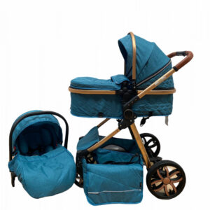 Carucior 3 In 1, Scoica, Landou si Sport, Reversibil Si Cu Suspensii T9, Verde Inchis, 06500BBY