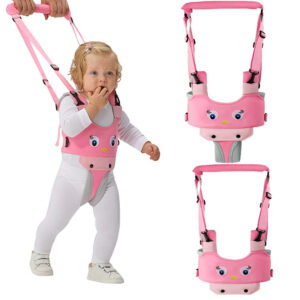 Ham Bebe Roz HM02, Pentru primii pasi 2in1, Accesoriu de mers, 0350BBY