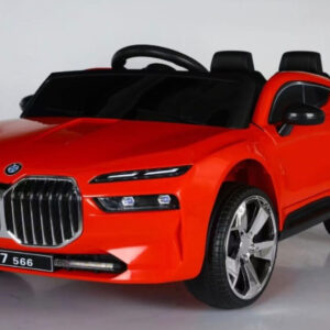 Masina electrica copii i7 566, Rosie, 12V, control volan+acceleratie si telecomanda, BT si USB, 05300BCL