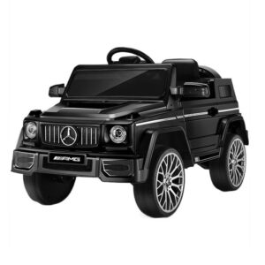 Mașină Electrică Pentru Copii AT 68, Mercedes G Class, Negru, cu 2x Motoare, Baterie 12 V, Telecomandă, 07100BCL