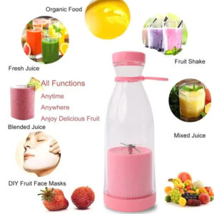 Mini Blender portabil - Smoothie & Shake, incarcare usb 6 Lame otel Inoxidabil, 420 ml, 0100ZD