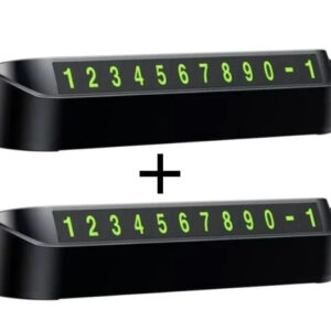 Oferta 2 Bucati x Suport Numar Telefon Auto Card de Parcare Temporara Retractabil 050bsl