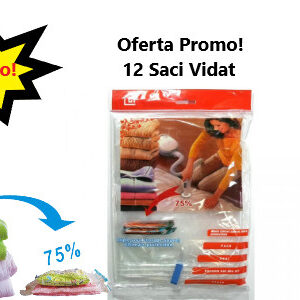 Set 12 saci de vidat haine size 60x80, 0360FR.ZD
