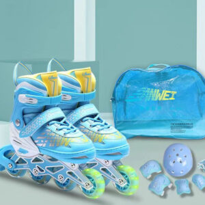 Set Role Reglabile si Echipament Protectie – Albastre, 01600