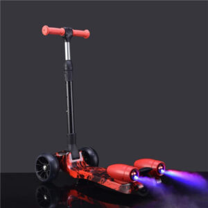 Trotineta Pliabila Rosie, Scooter Grafitty cu Lumini si Abur, Pentru Copii, 02000LN