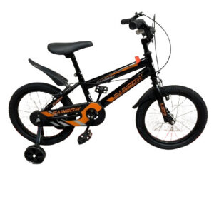 Bicicleta Copii Feichi, 16", Neagra, cu Frana si Roti Ajutatoare, varsta 4-8 ani, 03400BR
