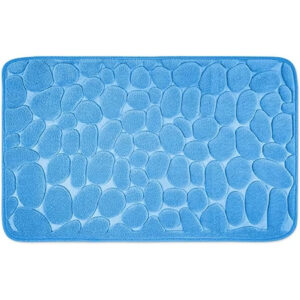 Covoras Pentru Baie, Albastru, Model Piatra, 40x60 cm, 070BSL