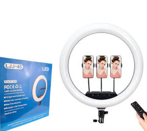 Lampa Circulara LJJ-45, Ring Light-Diametru, 45cm/18 Inch, LED, Ideala Pentru Tiktok si Youtube, Fara Trepied