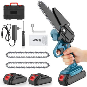 Mini Fierastrau, 2 Acumulatori 48V, 15 cm