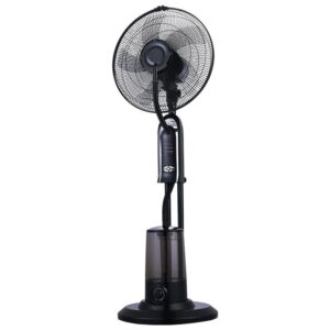 Ventilator cu pulverizare de apă și telecomandă, 75 W cu 3 moduri de funcționare
