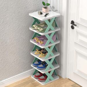 Organizator pentru pantofi cu 6 rafturi, pliabil, din plastic, usor de montat