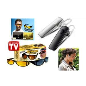 CASCA BLUETOOTH, MODEL 2023 + SET 2 PERECHI OCHELARI DE CONDUS - PENTRU ZI SI NOAPTE