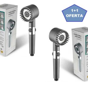 1+1 Cap de dus de inalta presiune HydroFlex Shower, 3 functii diferite, perie atasata