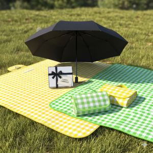 Pachet 1+1 Pătură de picnic sau plajă impermeabilă + cadou Umbrela
