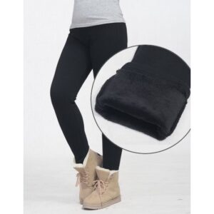 Set 3 colanti vatuiti fara cusatura, culoare negru, marime universala