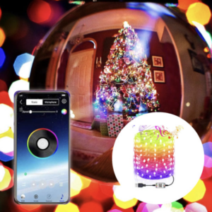 Instalatie de Craciun SMART RGB Cu lumini Tip BULB si Control Bluetooth prin Aplicatie