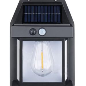 LAMPA SOLARA DE PERETE, TIP BEC RETRO CU LED SI SENZOR