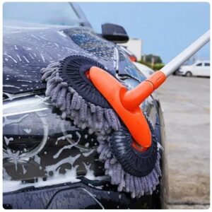 Mop pentru spălătorie auto Cap dublu de perie Perie rotativă pentru mașină