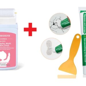 Set pasta si rola pentu reparat crapaturi, zgarieturi