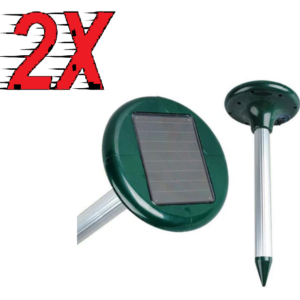 Set 2 Aparat cu incarcare solara pentru alungat cartite -Dispozitiv ultrasonic