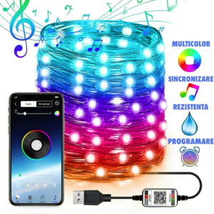 Instalatie de Craciun RGB cu control Bluetooth prin aplicatie